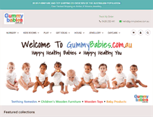 Tablet Screenshot of gummybabies.com.au